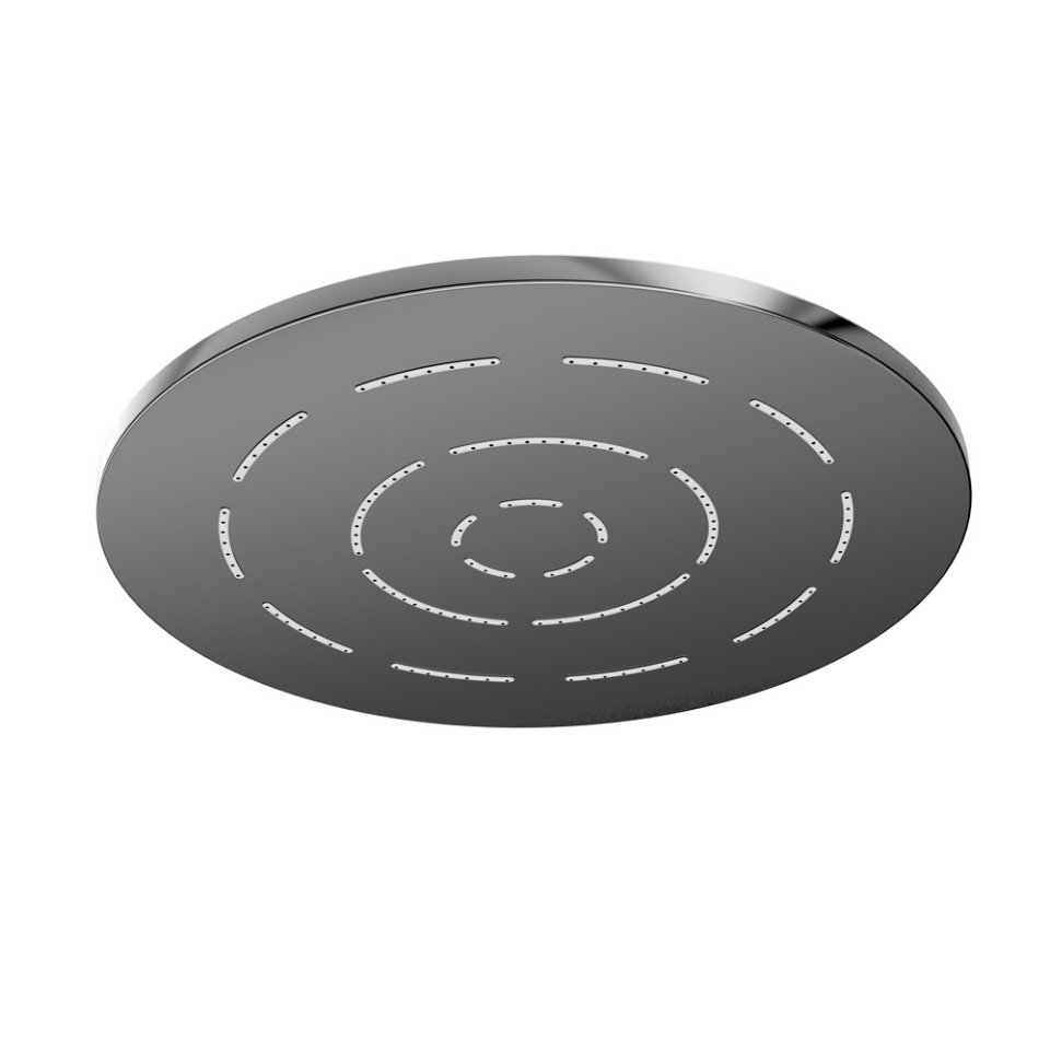 Picture of Single Function Round Shape Maze Overhead Shower - Black Chrome
