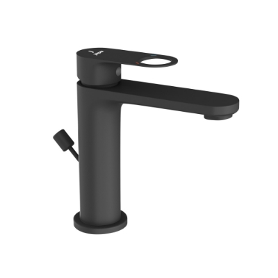 Picture of Single Lever Basin Mixer with Popup Waste - Black Matt