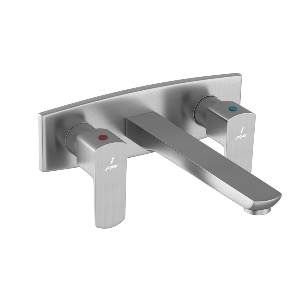 Picture of 3 Hole Basin Mixer Wall Mounted - Stainless Steel