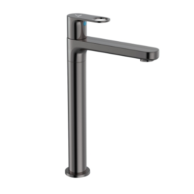 Picture of High Neck Basin Tap - Black Chrome