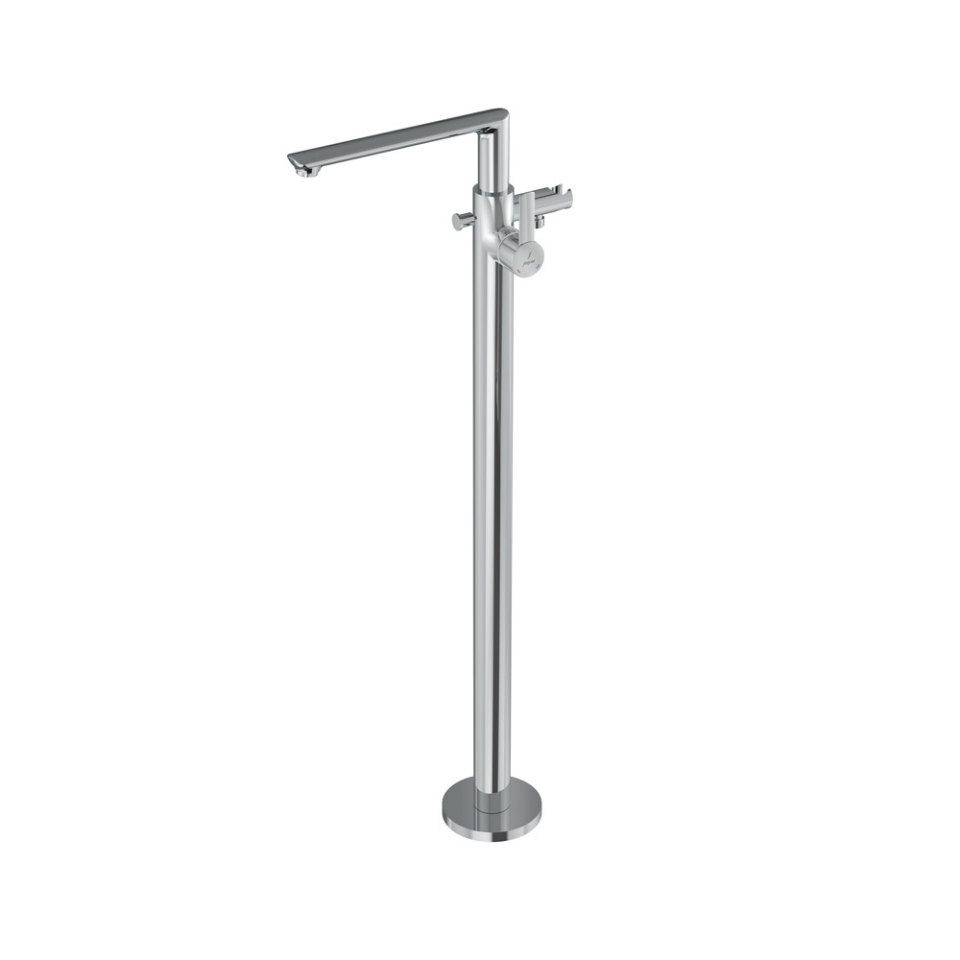 Picture of Exposed Parts of Floor Mounted Single Lever Bath Mixer - Chrome