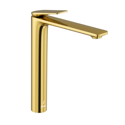 Picture of Single Lever High Neck Basin Mixer - Gold Bright PVD