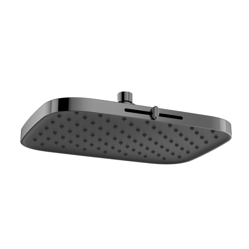 Picture of Octane Slider TriFlow Overhead Shower - Black Chrome